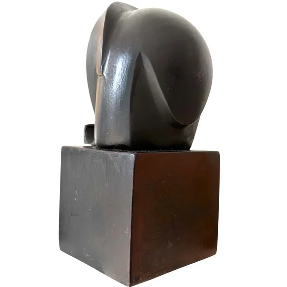 elephant WEST ELM figure black mid-century abstract 3x6.5 Ferdinand Parpan - Picture 8 of 13